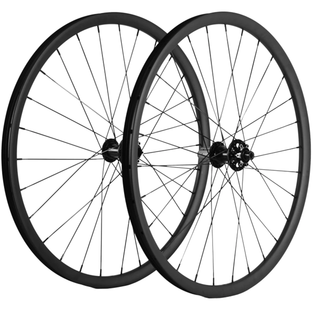 

Carbon MTB Qheels Novatec 791 792 Thru axle 2.75er MTB Bicycles Wheels 27mm Width UD Matte Disc Wheelset