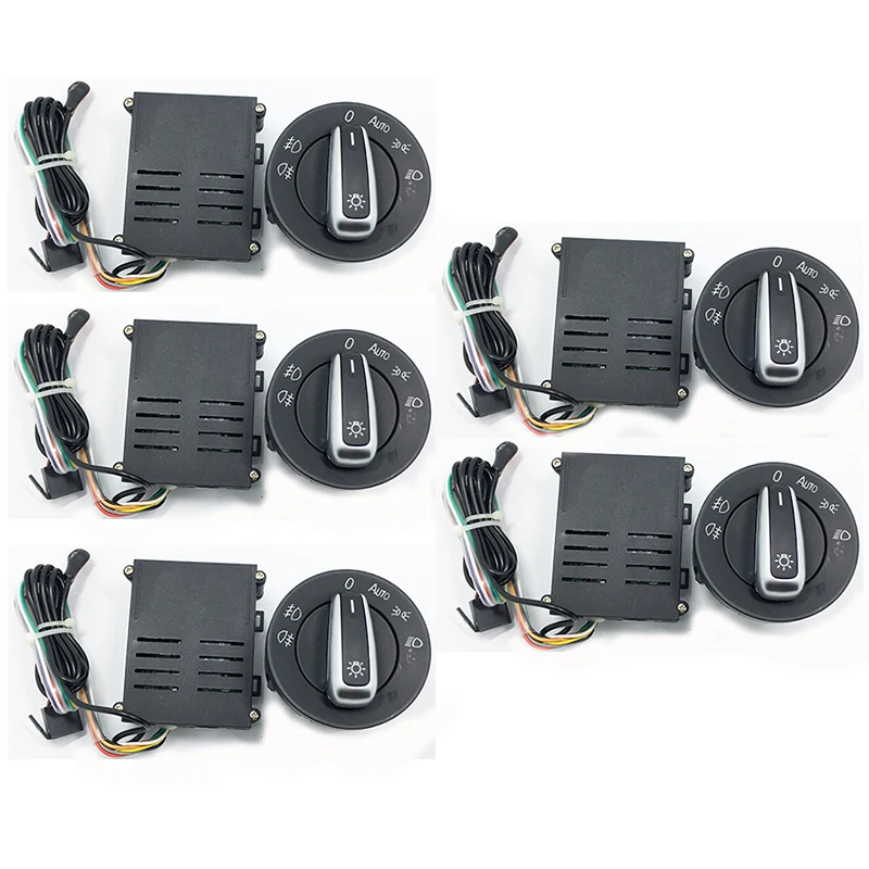 

5 шт. автомобильный светильник s switch + хромированный светильник с автоматическим датчиком для Passat B5 Bora Polo Golf 4 new Jetta Beetle 5ND 941 431 B