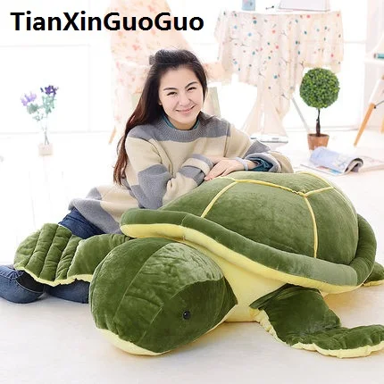 stuffed plushtoy huge 150cm green tortoise plush toy cartoon turtle soft doll sleeping pillow birthday gift s0874