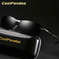 CoolPandas Anti-glare Polarized Sunglasses Men Brand Designer Metal Frame Driving Sun Glasses For Women Oculos De Sol Masculino
