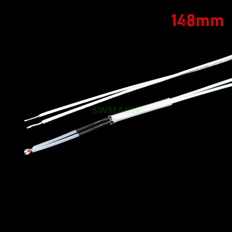 

1pcs 148mm Thermistor 100K NTC3950 High temperature resistance 200 degrees for Reprap TEVO / Wanhao Duplicator 3D Printers