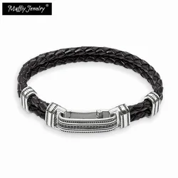 Lane Leather Bracelets ,2017 Super Deals Heart Gift In Silver,Europe Style Rebel DIY Punk Fashion Jewelry For Men & Women