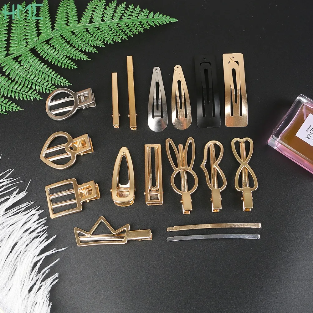 

1pc Heart Metal Hair Clips Barrette Comb Hairpins Blank Base Supplies for Jewerlry Making Accessories Hand Made Hair Ornaments