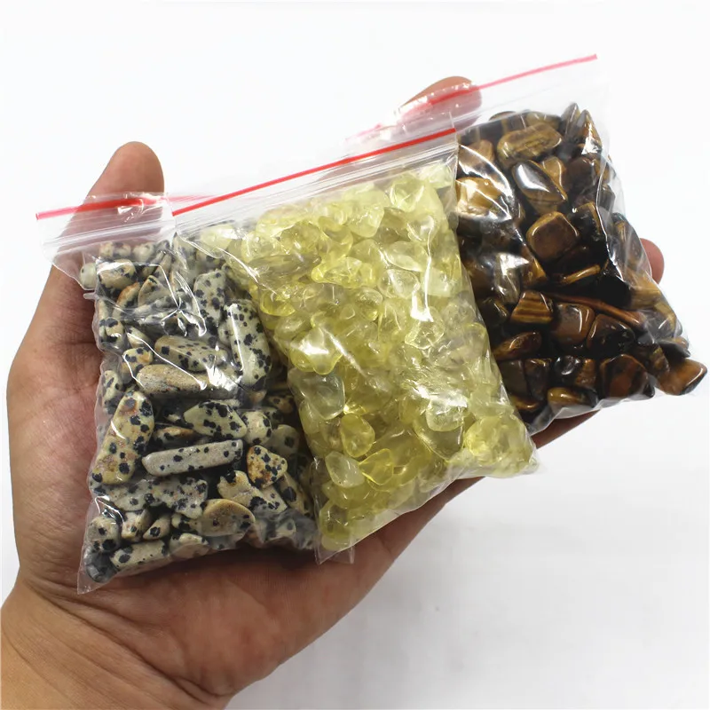 Decorative Gravel Mineral Crystal Chips, Aquarium Stones, Healing Reiki, Tumbled Stone, 100g