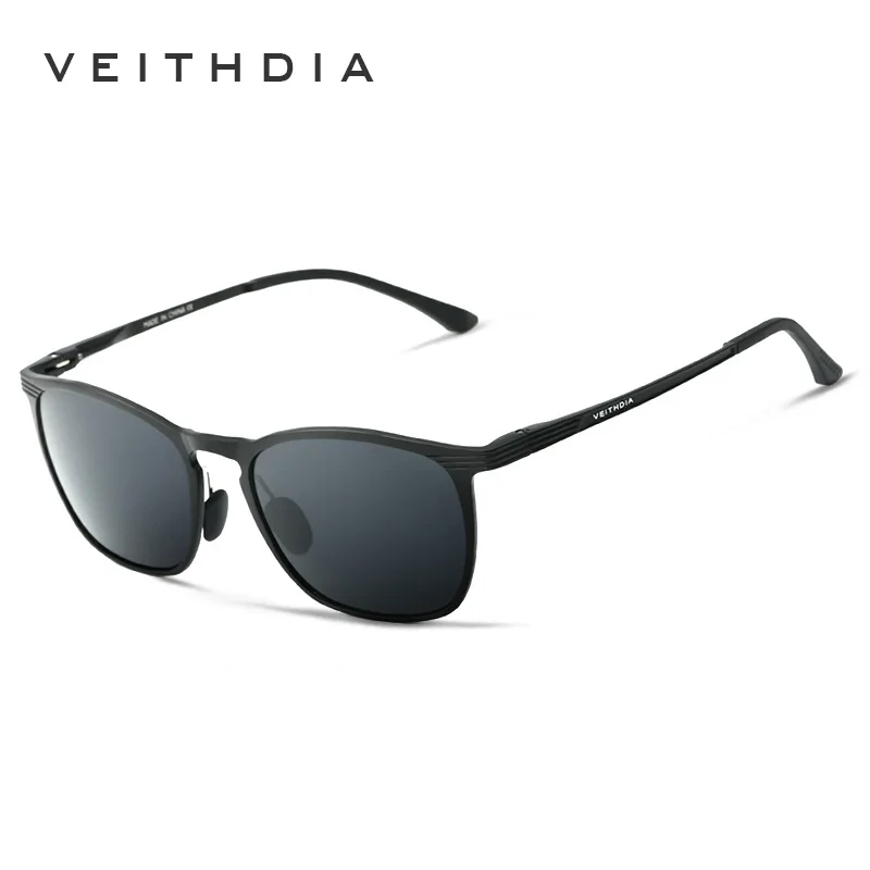 VEITHDIA Sunglasses Unisex Retro Aluminum Magnesium Brand Polarized Lens Vintage Eyewear Accessories Sun Glasses Men/Women 6630