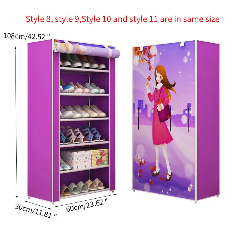 Dustproof Home Shoe Racks Organizer Multiple Layers Shoes Shelf Stand Holder Door Shoe Rack Save Space Home Wardrobe Storage