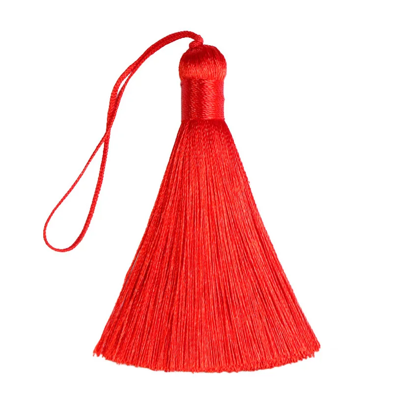 8cm fat tassel Hanging Rope Fringe for Sewing Curtains Garment Home Decoration Jewelry Craft Accessories decorative key 2pcs/lot