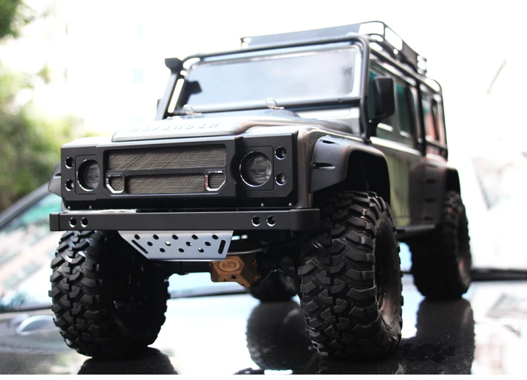 

HR Aluminum Front Custom Grille Bumper Winch Pedestal Guard Board for 1/10 Traxxas TRX-4