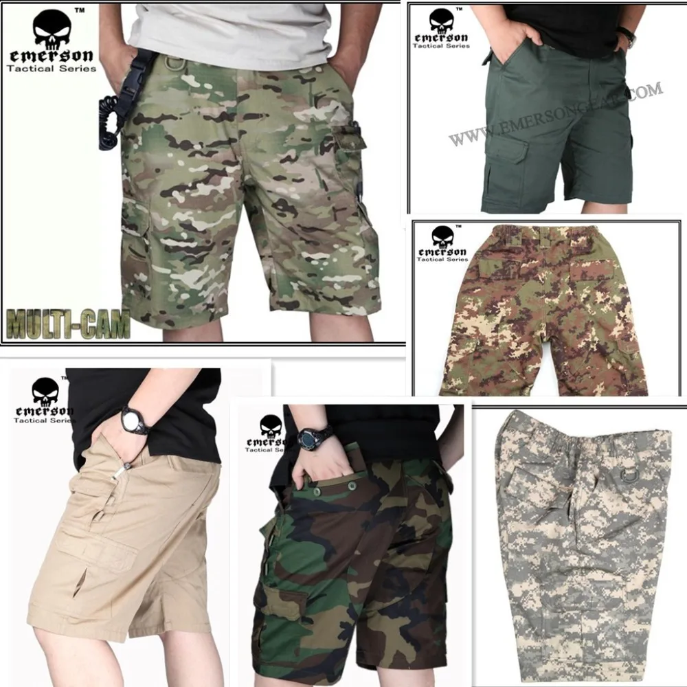 

EMERSON BDU Tactical Shortsy 6 color MC ACU OD CB VEG Jungle