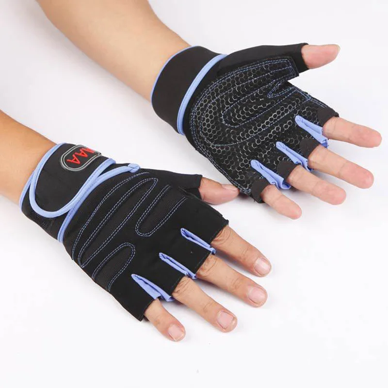 Anti-skid Protective Sport Gloves Luvas Power Fitness Weight Lifting gym Training Multifunction Half Finger Glove G1883