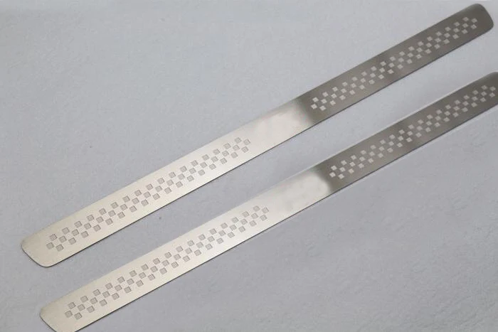 For TOYOTA 86 TRD Stainless Steel Scuff Plate Door Sill Ultrathin Threshold Strip Welcome Pedal Car Styling Accessories 2pcs/set