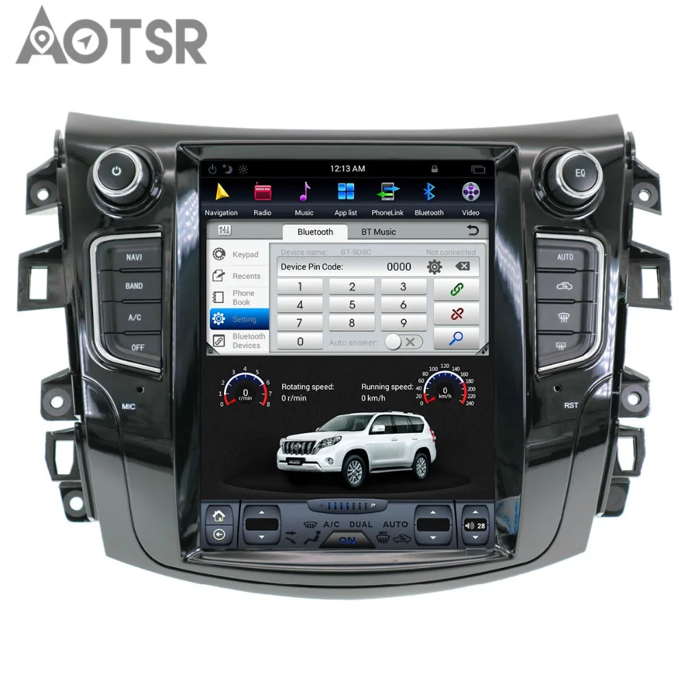 

Aotsr Android 7.1 Tesla стиль Автомобильный без DVD-плеер GPS-навигация Радио для NISSAN NP300 Navara 2014+ автомобильный блок стерео мультимедиа