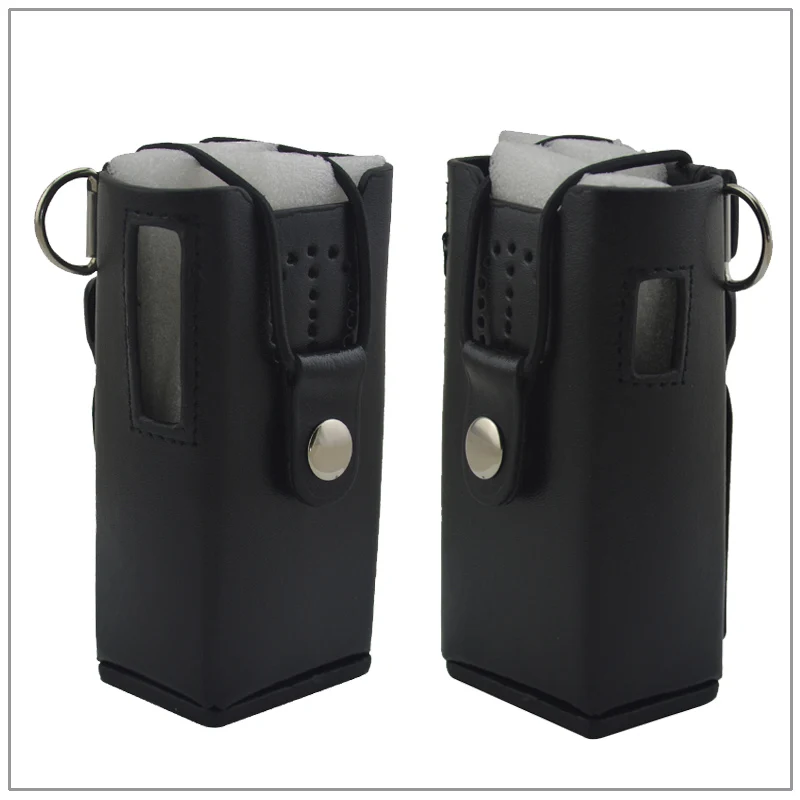 Leather Carry Case with belt clip & Strap for walkie talkie Kenwood TK-3107 TK-2107 Portable Two-way Radio