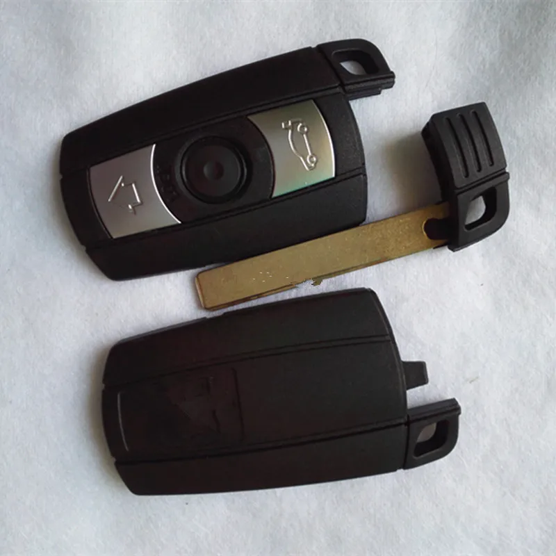 DAKATU 5PCS Custodia a conchiglia per chiave remota intelligente a 3 pulsanti per BMW Serie 1.3.5 X1.Z4 X5.X6 Custodia sostitutiva per chiave intelligente