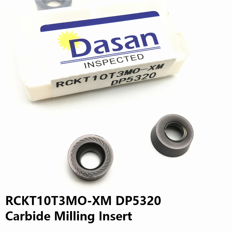 10PCCS RCKT10T3MO RCKT1204MO Carbide Round Milling Inserts CNC Lathe Face Milling Cutter Turning Tool