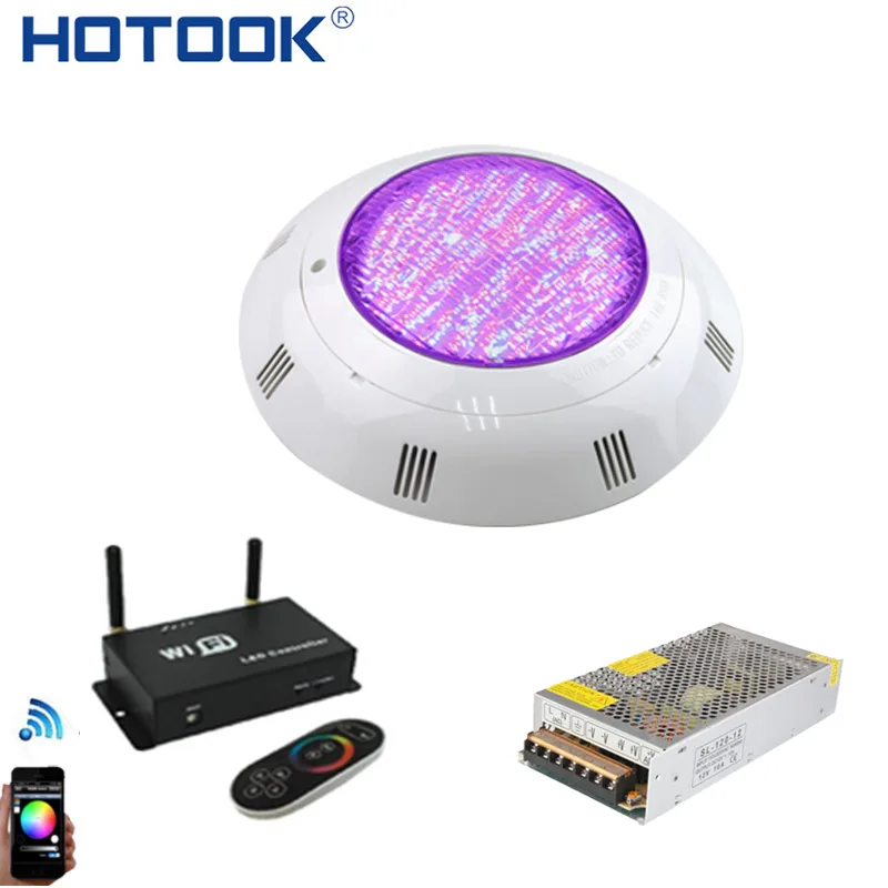 hotook luz subaquatica wifi led piscina luz ip68 35w rgb por controle movel com kit transformador para piscina partyfountain 01