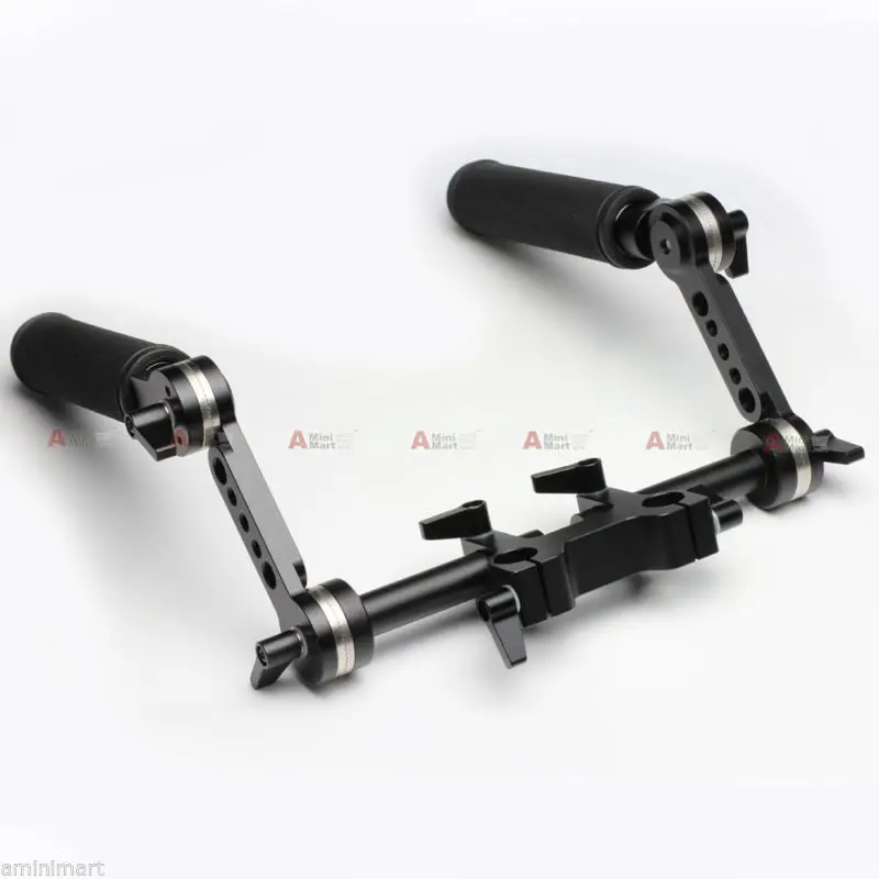 Adjustable ARRI Type Rosette Handle Grip Set fr 15mm Rod System DSLR Rig Film Video Mirrorless 4K Camera Armor Cage DIY Part