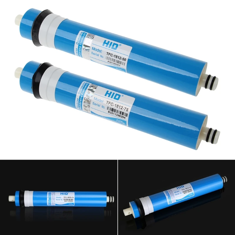 Cartucho de filtro de agua de ósmosis inversa, membrana RO 50gpd 75gpd, reemplazo para el hogar