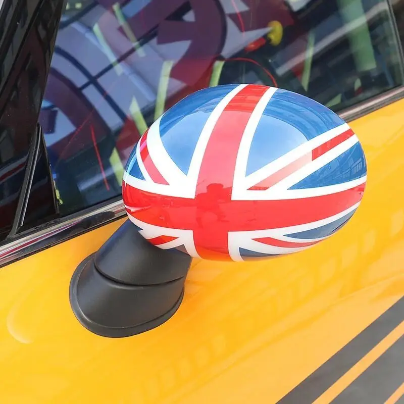 Union Jack Door Rear View Mirror Covers Stickers Car-styling Decoration For BMW Mini Cooper One S JCW F56 F55 Accessories