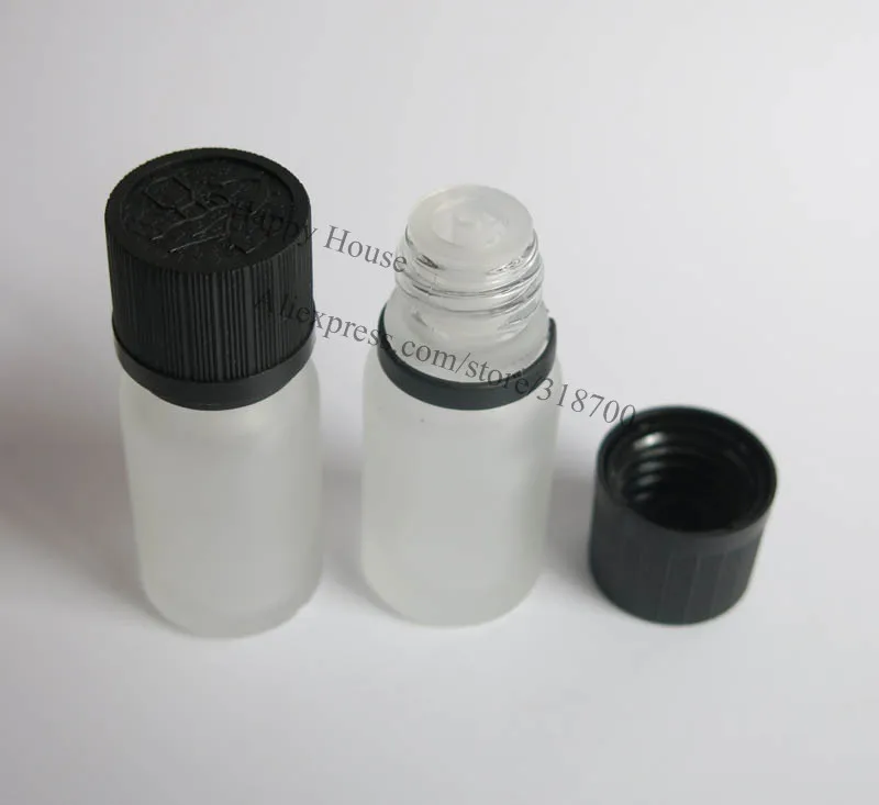 Bouteille d'Huile Essentielle en Verre avec Bouchon Vert pour Enfant, Flacons de 10ml, Échdébordde sexuellement et Test, 360 Pièces/Lot