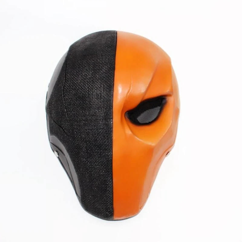 

Deathstroke Helmet Mask Halloween Arrow Season Deathstroke Full Face Masquerade Cosplay Costume Props Terminator Resin Masks