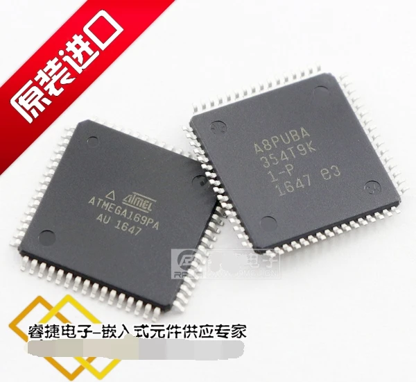 

10pcs/lot ATMEGA169PA-AU/ATMEGA169PA 8-bit Microcontrollers - MCU AVR XMEGA 384KB FLSH 4KB EE32K SRAM-16MHz