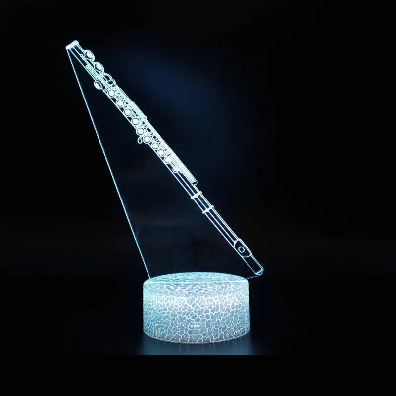 Musical Instruments Series 3d Table Led Lamp Creative Gift Visual 3d Colorful Night Lights Novelty Decoration LED Lighting