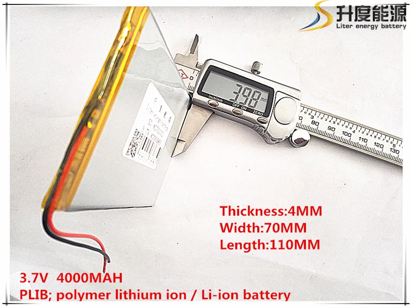 10pcs [SD] 3.7V,4000mAH,[4070110] Polymer lithium ion / Li-ion battery for TOY,POWER BANK,GPS,mp3,mp4,cell phone,speaker