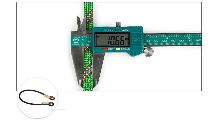 Xinda Professional Rock Climbing 10,5 mm statisches Lanyard, schützende Augenschlinge, Bergsteigerausrüstung – Detail 4