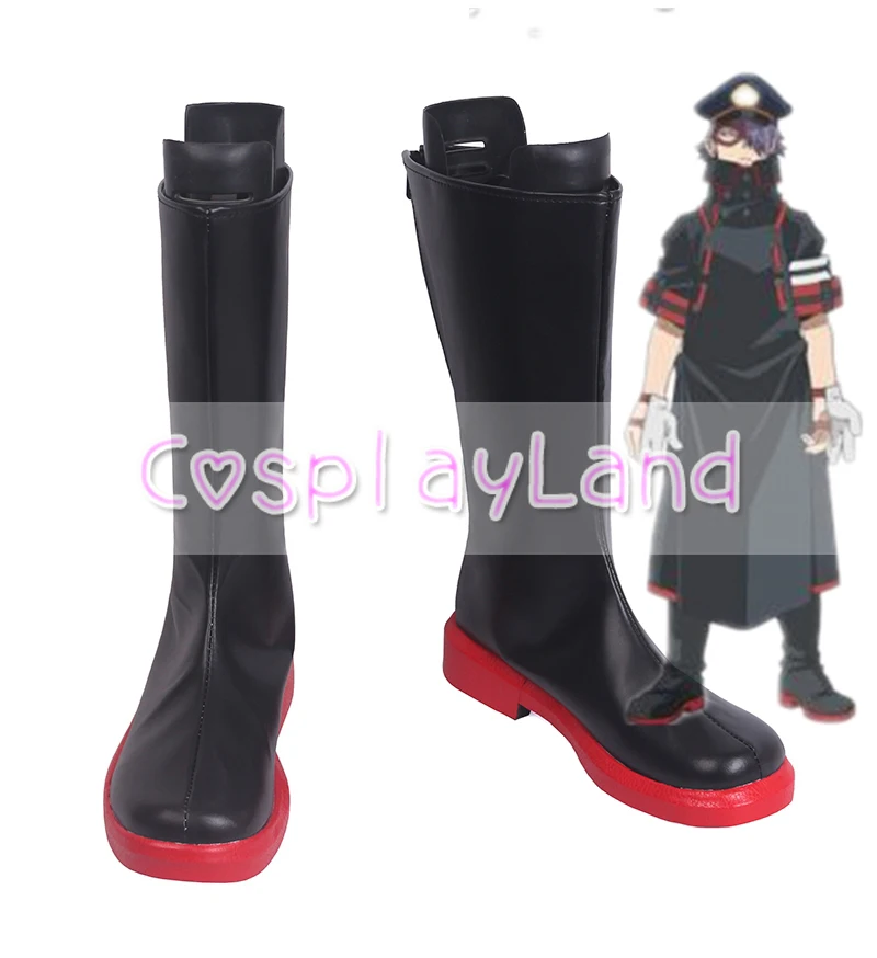 

My Hero Academia Seiji Shishikura Cosplay Boots Black Shoes Boku no Hero Academia Cosplay Accessories For Men Shoes