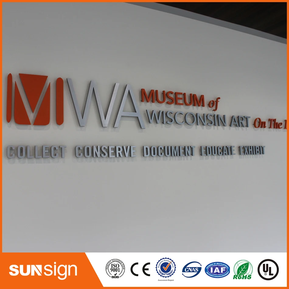 Groothandel Kleurrijke Metalen Rvs 3d Doosletters