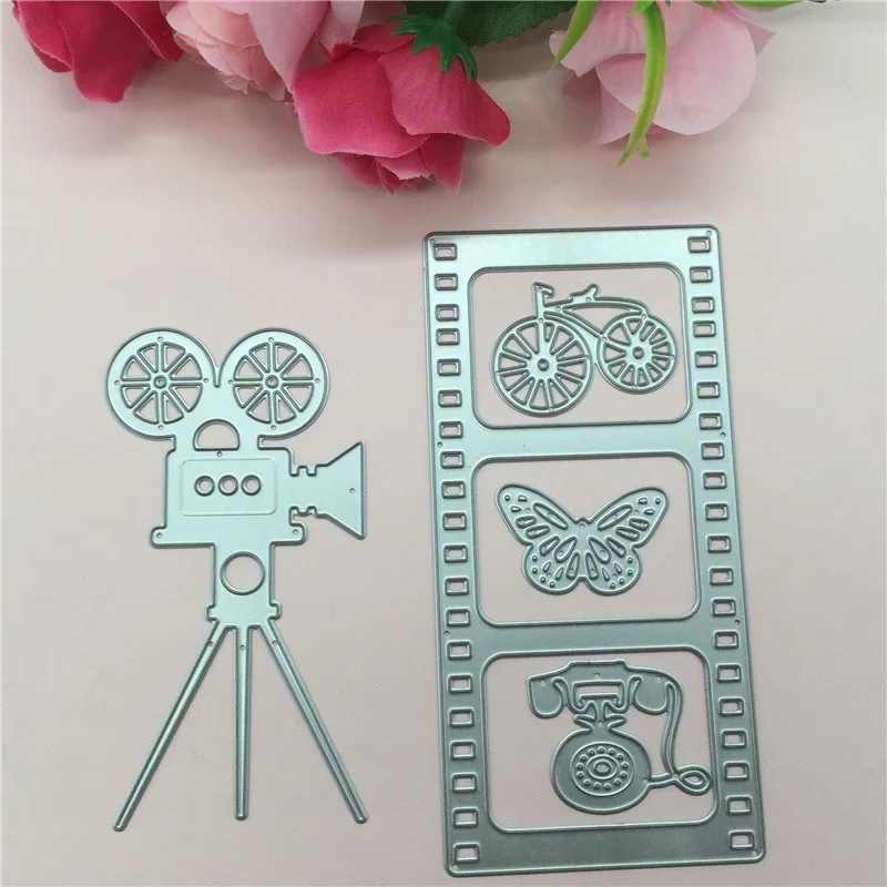 Film And The Projector Metal Cutting Dies Stencils for DIY Scrapbooking/photo album Decorative Embossing DIY Paper Cards