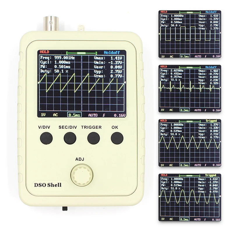 Fully Assembled Orignal Tech DS0150 15001K DSO-SHELL (DSO150) DIY Digital Oscilloscope Kit With Housing case box