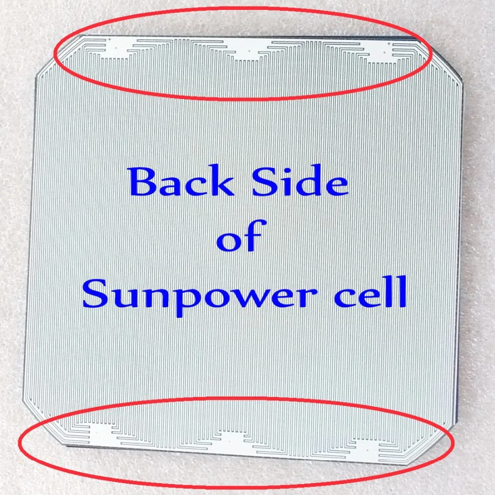 Newest Sunpower solar cell max 3.5W/pc high efficiency flexible solar panel cells 150pcs+custom-made dog bone Sunpower connector