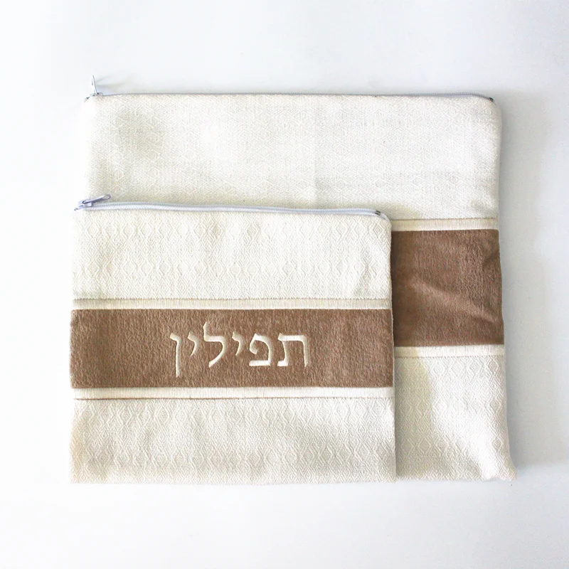 Комплект сумок Talit/tefilin, impala замшевая заплатка, сумка Tallit, один большой и один маленький пакет