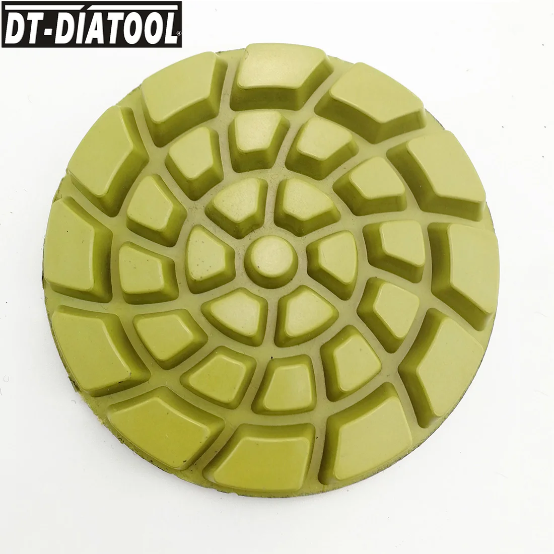 DT-DIATOOL 7pcs/set Dia 4inch/100mm Mix Grit Diamond Concrete Polishing Pads Resin Bond Sanding Disc Thickened Floor Renew Pads