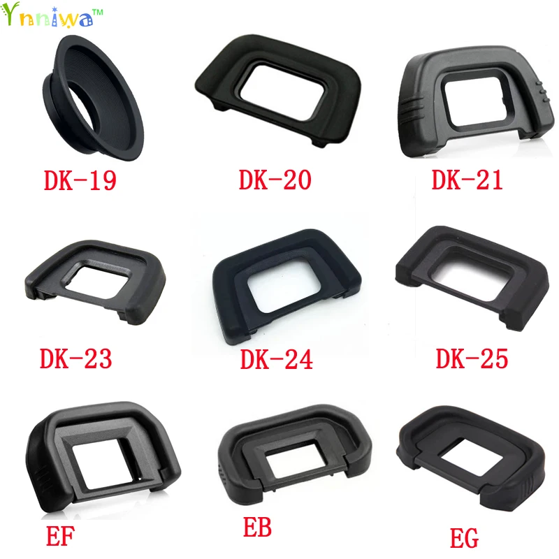 50pcs/lot DK-19 DK-20 DK-21 DK-23 DK-24 DK-25 EF EB EG DK-5 Rubber Eye Cup Eyepiece Eyecup for nikon canon SLR Camera