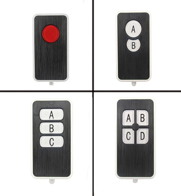 

xuanlongyuan Ultra -thin acrylic 1 2 3 4 CH 1CH 2CH 3CH 4CH RF Waterproof Transmitter Wireless Remote Control ,315 / 433.92 MHz