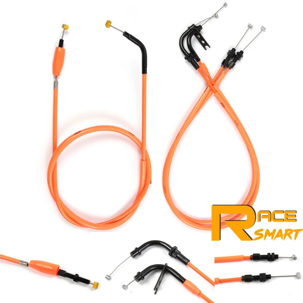 1 Set Motorcycle Throttle Cable Line Clutch Cable Steel Wire Accessories For SUZUKI GSXR600 GSXR-600 GSXR 600 2006-2007 Yellow