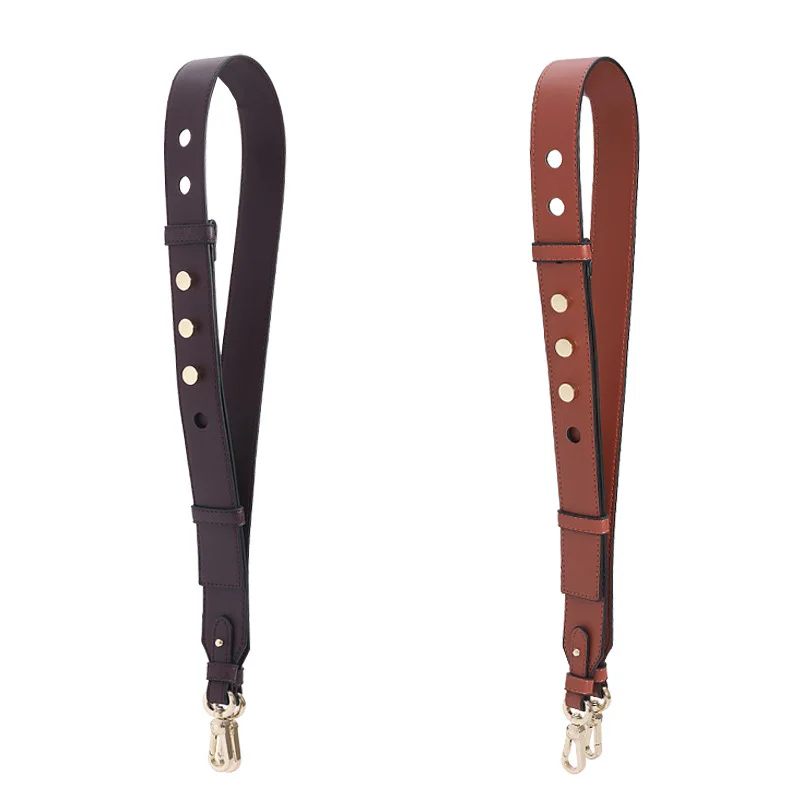 Genuine Leather Wide Shoulder Bag Strap Adjustable Length 90cm-110cm Fashion Luxury Women Bag Handles Belts Accessories KZ151370