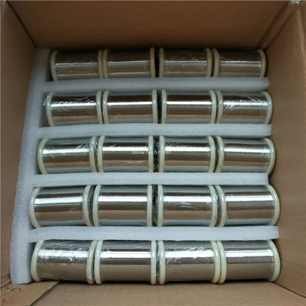 Nickel wire, 0.025mm (0.001in) dia, hard, 99.98% (metals basis),NP2 5kgs wholesale ,free shipping