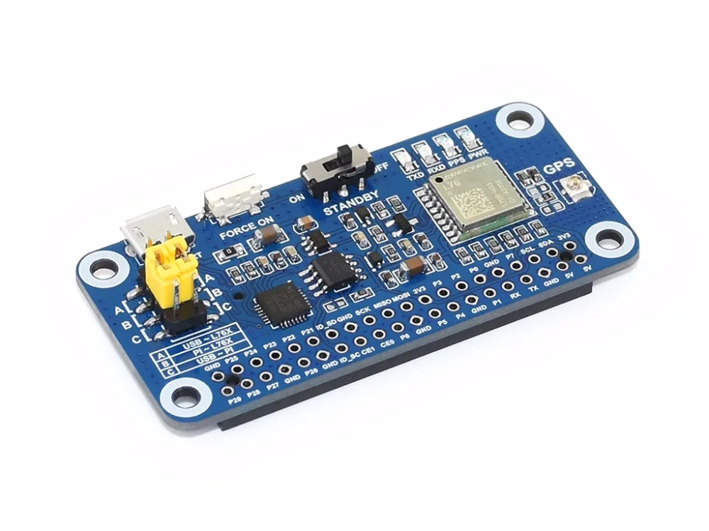 

L76X GPS HAT Supports Multi-GNSS systems A Raspberry Pi GNSS HAT Fast positioning High accuracy Low power consumption