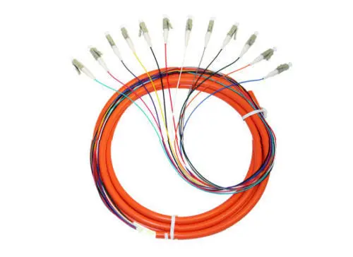 

12 Strand 62.5/125 Fiber Optic Pigtails 1.5m LC/APC Multimode