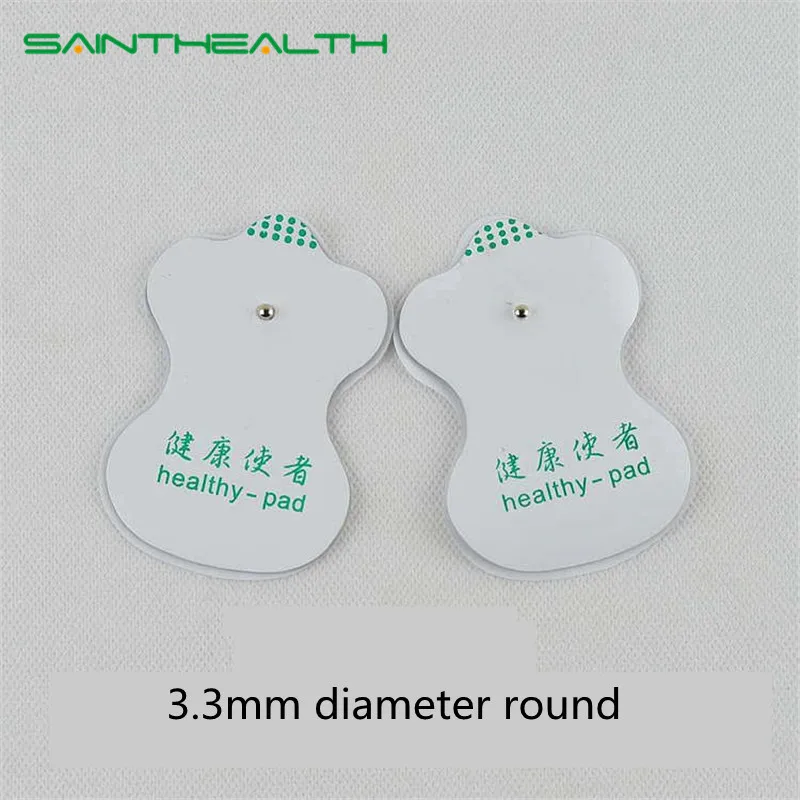 

100pcs/Lot Electrode Antistress Tens Acupuncture Pad Body Massage Digital Therapy Machine EMS Pads Massager Patches Vibrator