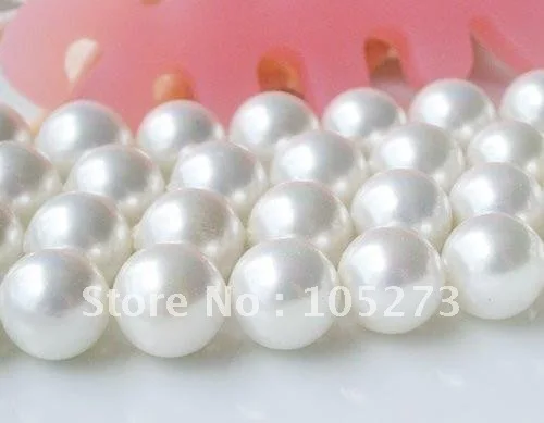 

Charming! Loose BeadS AAA 6-12MM white Mother-of-pearl Strand 16inch For Making bracelet necklace jewelry New Free Shipping