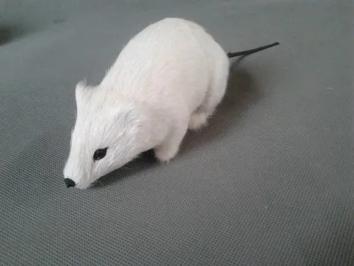 Halloween Practical Jokes toy simulation white mouse model funny toy about 15x7cm t317