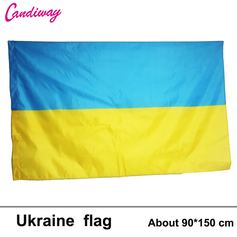 90 x 150cm Ukraine National Ukraine Flag Flying Flag No Flagpole Home Decoration flag banner NN016