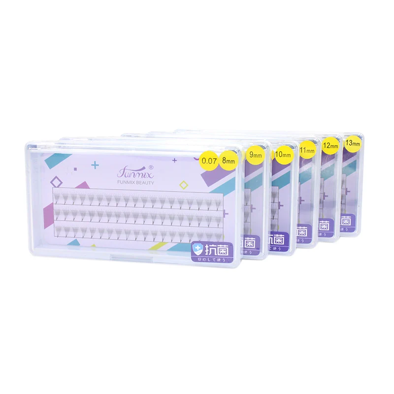 2018 Cao Cấp 5D Mở Rộng Lông Mi Chồn Knots Miễn Phí Cụm Lashes Eye Cilios Posticos Tự Nhiên Màu Đen Lông Mi Giả Công Cụ Trang Điểm