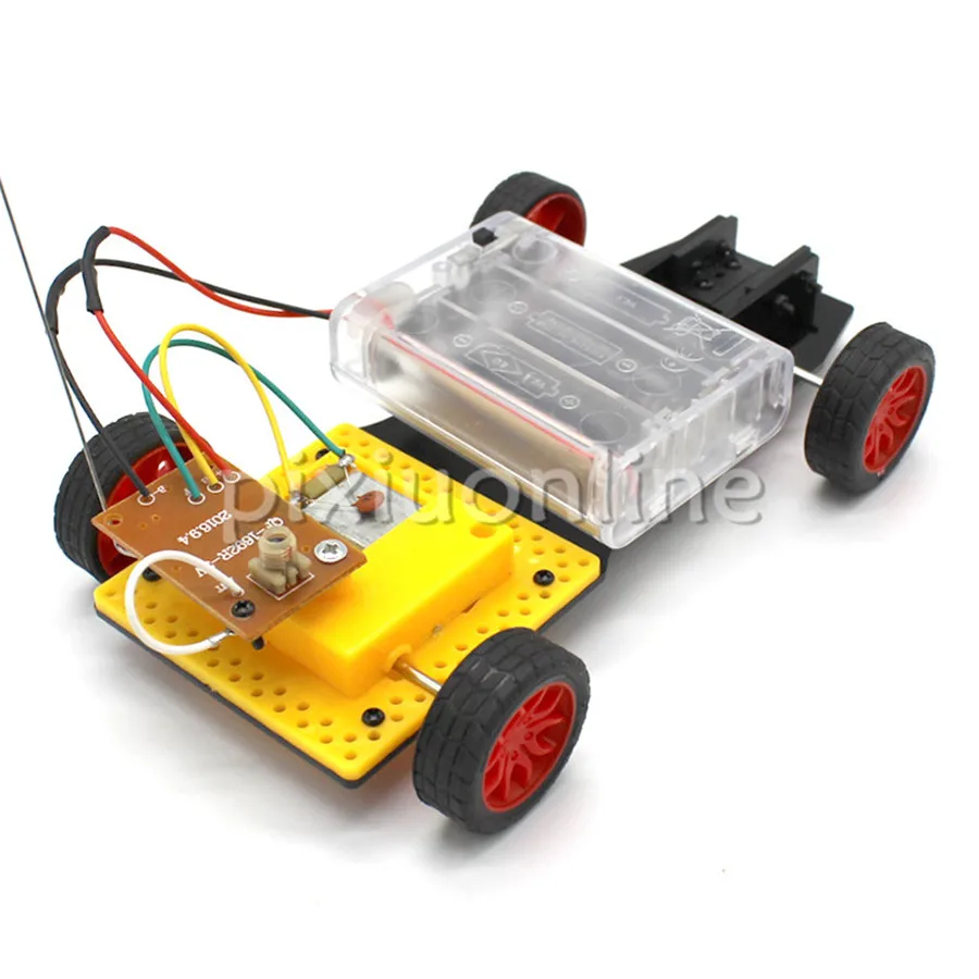 Quick Shipping J732b DIY Two-wheel Drive Model Car Remote Control Steering Free Australia Shipping