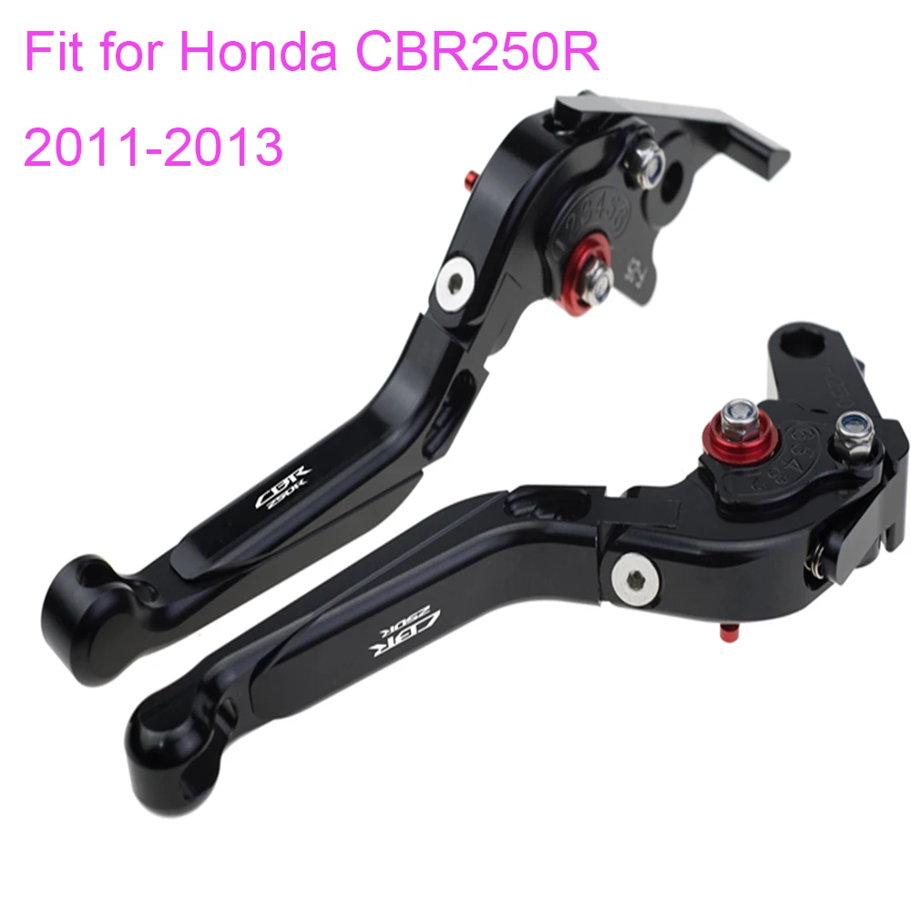 

KODASKIN Left and Right Folding Extendable Brake Clutch Levers for Honda CBR250R 2011-2013